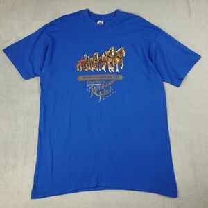 Vintage Clydesdale Horse T Shirt Mens XL Reminisce Hitch USA Heritage 90s Retro